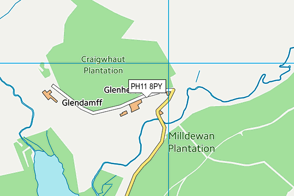 PH11 8PY map - OS VectorMap District (Ordnance Survey)