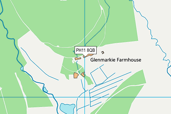 PH11 8QB map - OS VectorMap District (Ordnance Survey)
