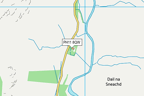 PH11 8QW map - OS VectorMap District (Ordnance Survey)