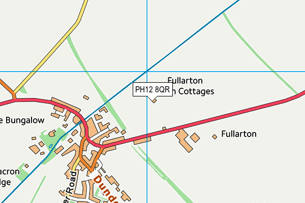 PH12 8QR map - OS VectorMap District (Ordnance Survey)