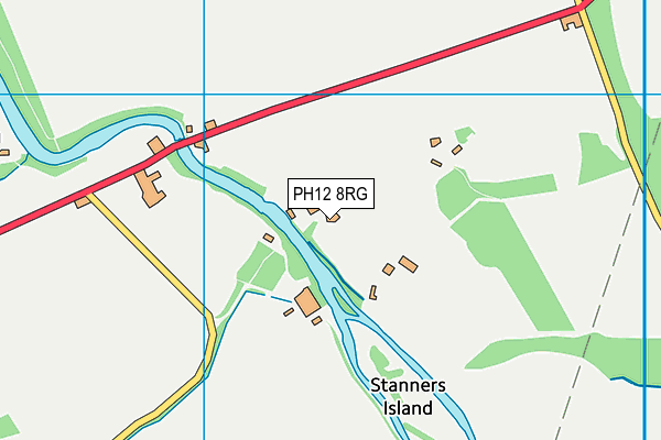PH12 8RG map - OS VectorMap District (Ordnance Survey)