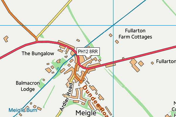 PH12 8RR map - OS VectorMap District (Ordnance Survey)