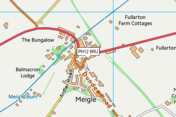 PH12 8RU map - OS VectorMap District (Ordnance Survey)