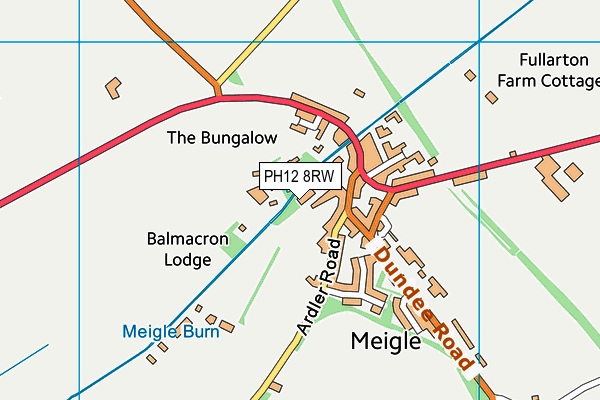 PH12 8RW map - OS VectorMap District (Ordnance Survey)