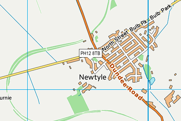 PH12 8TB map - OS VectorMap District (Ordnance Survey)