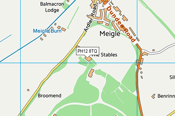 PH12 8TQ map - OS VectorMap District (Ordnance Survey)