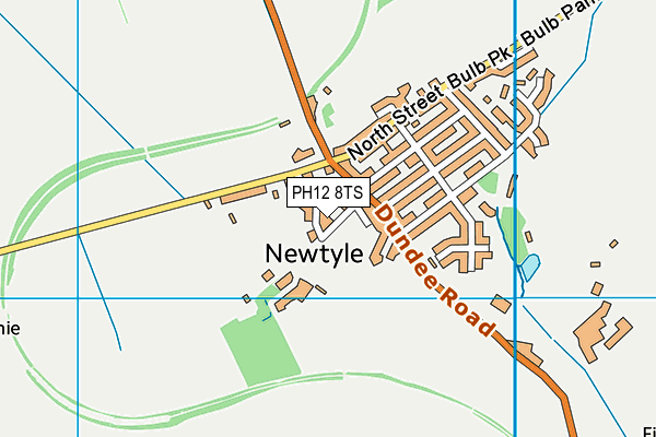 PH12 8TS map - OS VectorMap District (Ordnance Survey)