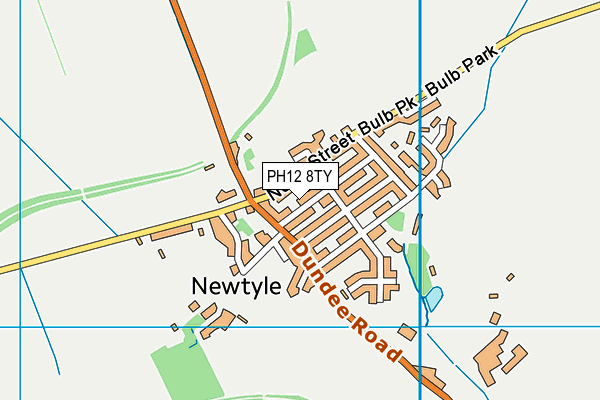PH12 8TY map - OS VectorMap District (Ordnance Survey)