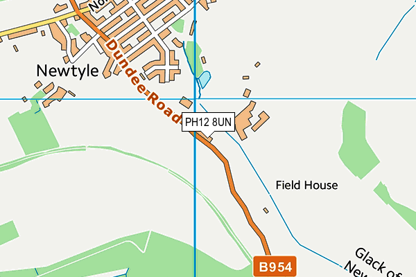 PH12 8UN map - OS VectorMap District (Ordnance Survey)