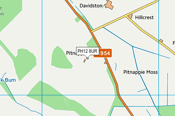 PH12 8UR map - OS VectorMap District (Ordnance Survey)
