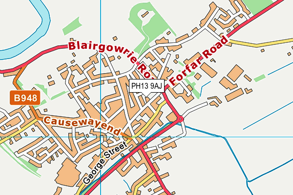 PH13 9AJ map - OS VectorMap District (Ordnance Survey)