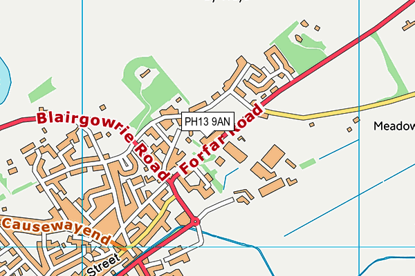 PH13 9AN map - OS VectorMap District (Ordnance Survey)
