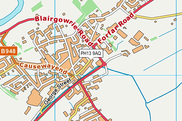 PH13 9AQ map - OS VectorMap District (Ordnance Survey)