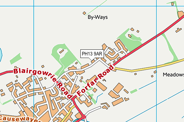 PH13 9AR map - OS VectorMap District (Ordnance Survey)