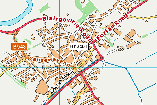 PH13 9BH map - OS VectorMap District (Ordnance Survey)