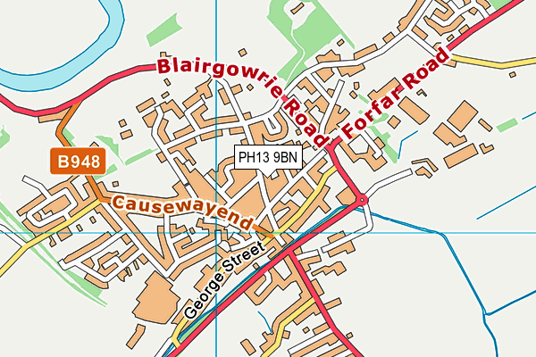 PH13 9BN map - OS VectorMap District (Ordnance Survey)