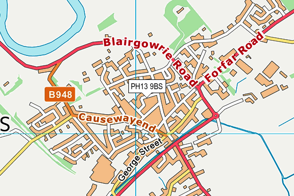 PH13 9BS map - OS VectorMap District (Ordnance Survey)