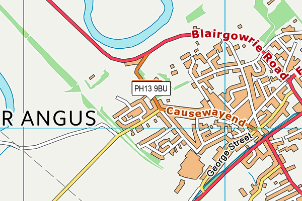 PH13 9BU map - OS VectorMap District (Ordnance Survey)