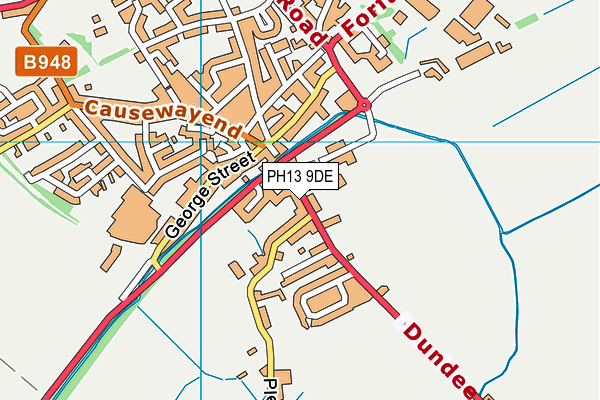 PH13 9DE map - OS VectorMap District (Ordnance Survey)