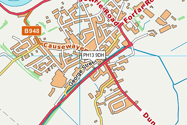 PH13 9DH map - OS VectorMap District (Ordnance Survey)