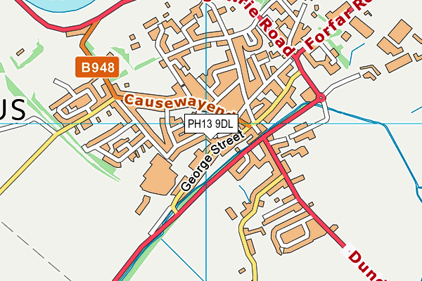 PH13 9DL map - OS VectorMap District (Ordnance Survey)