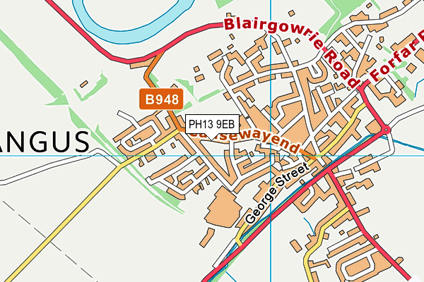 PH13 9EB map - OS VectorMap District (Ordnance Survey)