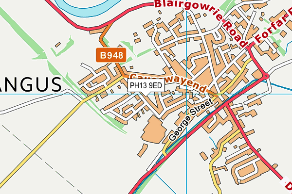 PH13 9ED map - OS VectorMap District (Ordnance Survey)