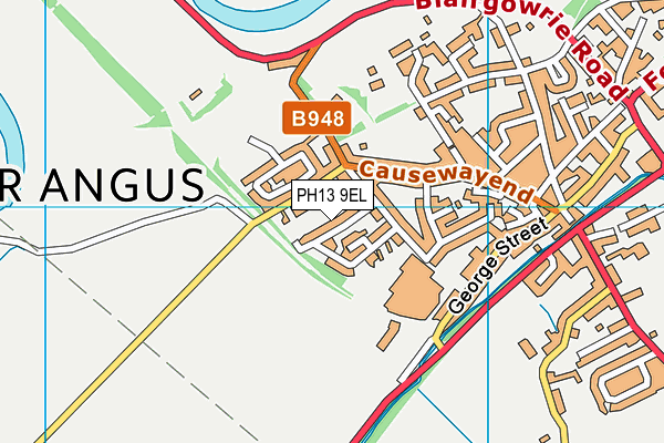 PH13 9EL map - OS VectorMap District (Ordnance Survey)