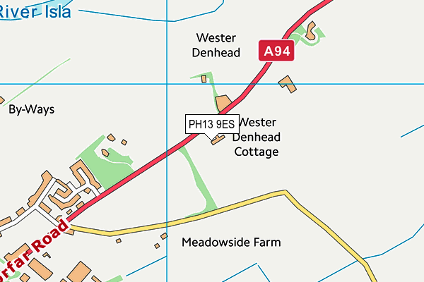 PH13 9ES map - OS VectorMap District (Ordnance Survey)