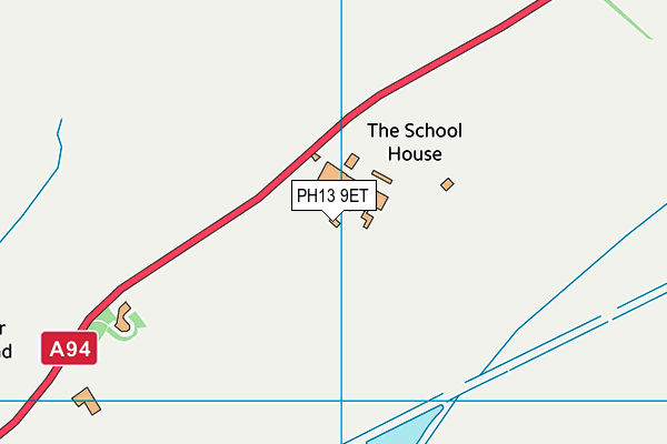 PH13 9ET map - OS VectorMap District (Ordnance Survey)