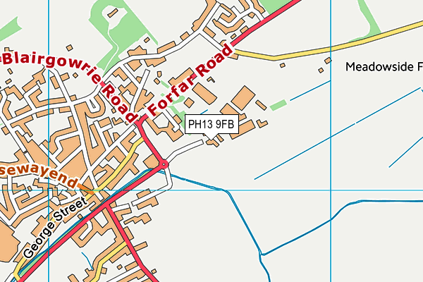 PH13 9FB map - OS VectorMap District (Ordnance Survey)