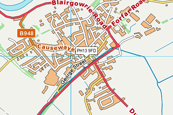 PH13 9FD map - OS VectorMap District (Ordnance Survey)