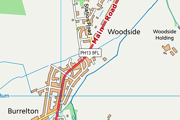 PH13 9FL map - OS VectorMap District (Ordnance Survey)