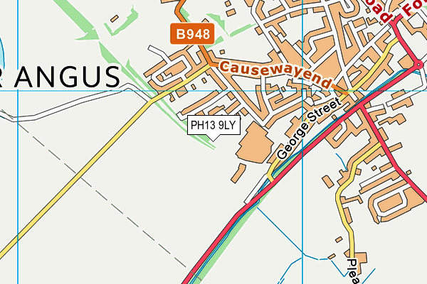 PH13 9LY map - OS VectorMap District (Ordnance Survey)