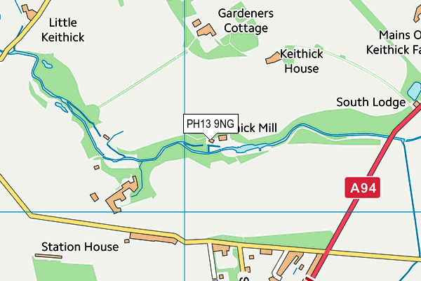 PH13 9NG map - OS VectorMap District (Ordnance Survey)