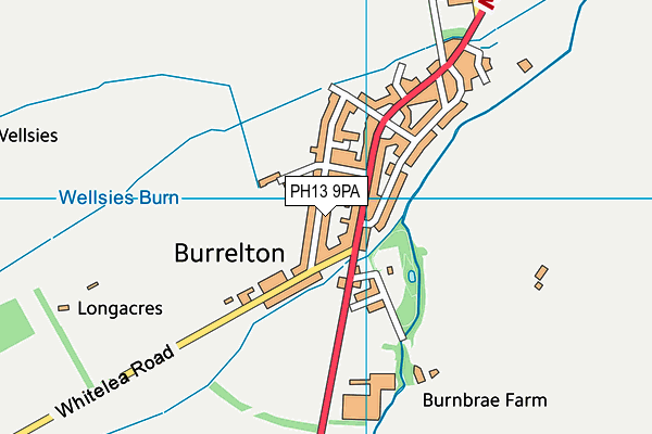 PH13 9PA map - OS VectorMap District (Ordnance Survey)