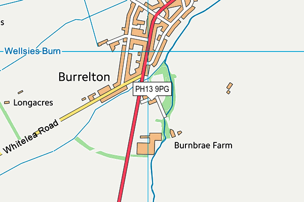 PH13 9PG map - OS VectorMap District (Ordnance Survey)