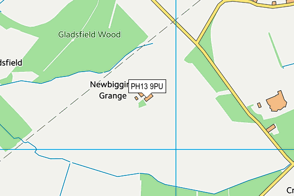 PH13 9PU map - OS VectorMap District (Ordnance Survey)