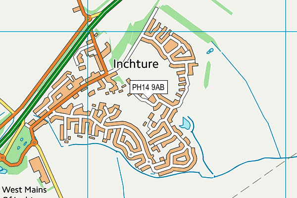 PH14 9AB map - OS VectorMap District (Ordnance Survey)
