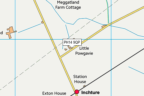 PH14 9QP map - OS VectorMap District (Ordnance Survey)