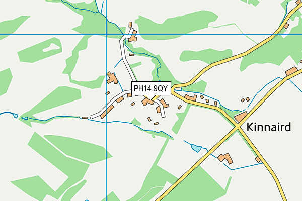 PH14 9QY map - OS VectorMap District (Ordnance Survey)