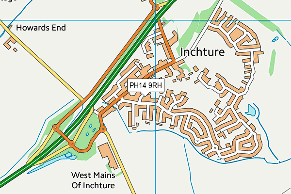 PH14 9RH map - OS VectorMap District (Ordnance Survey)