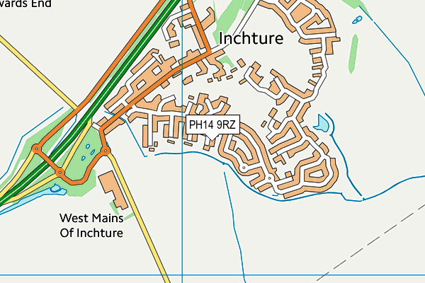 PH14 9RZ map - OS VectorMap District (Ordnance Survey)