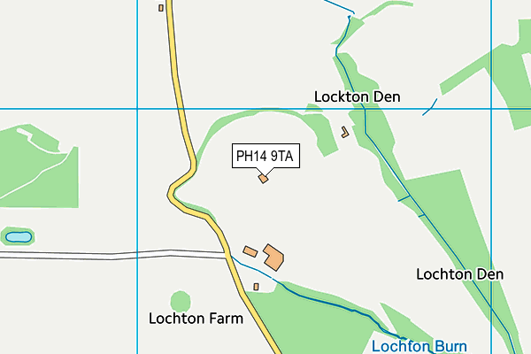 PH14 9TA map - OS VectorMap District (Ordnance Survey)