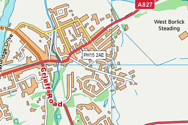 PH15 2AE map - OS VectorMap District (Ordnance Survey)