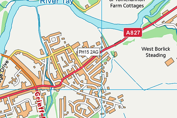 PH15 2AG map - OS VectorMap District (Ordnance Survey)