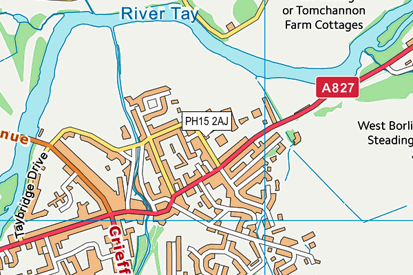 PH15 2AJ map - OS VectorMap District (Ordnance Survey)