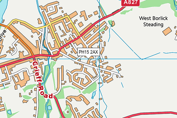 PH15 2AX map - OS VectorMap District (Ordnance Survey)