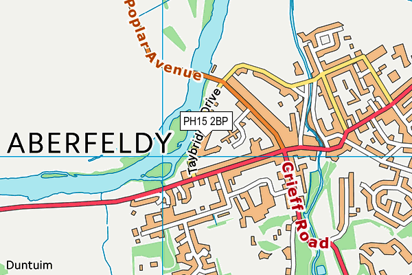 PH15 2BP map - OS VectorMap District (Ordnance Survey)