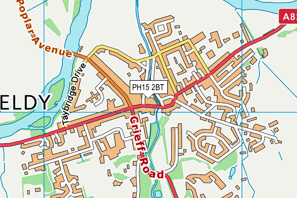 PH15 2BT map - OS VectorMap District (Ordnance Survey)